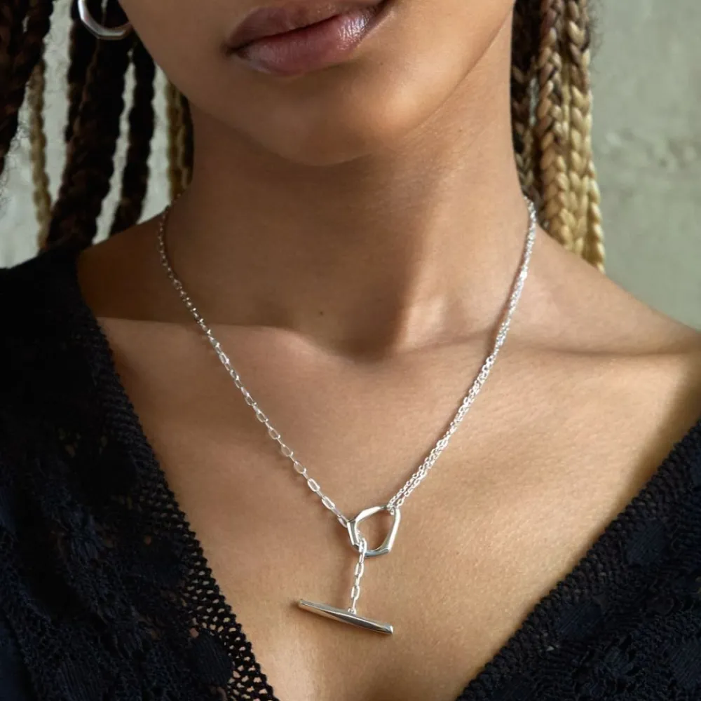 Dinny Hall Thalassa Faceted Medium T-Bar Lariat