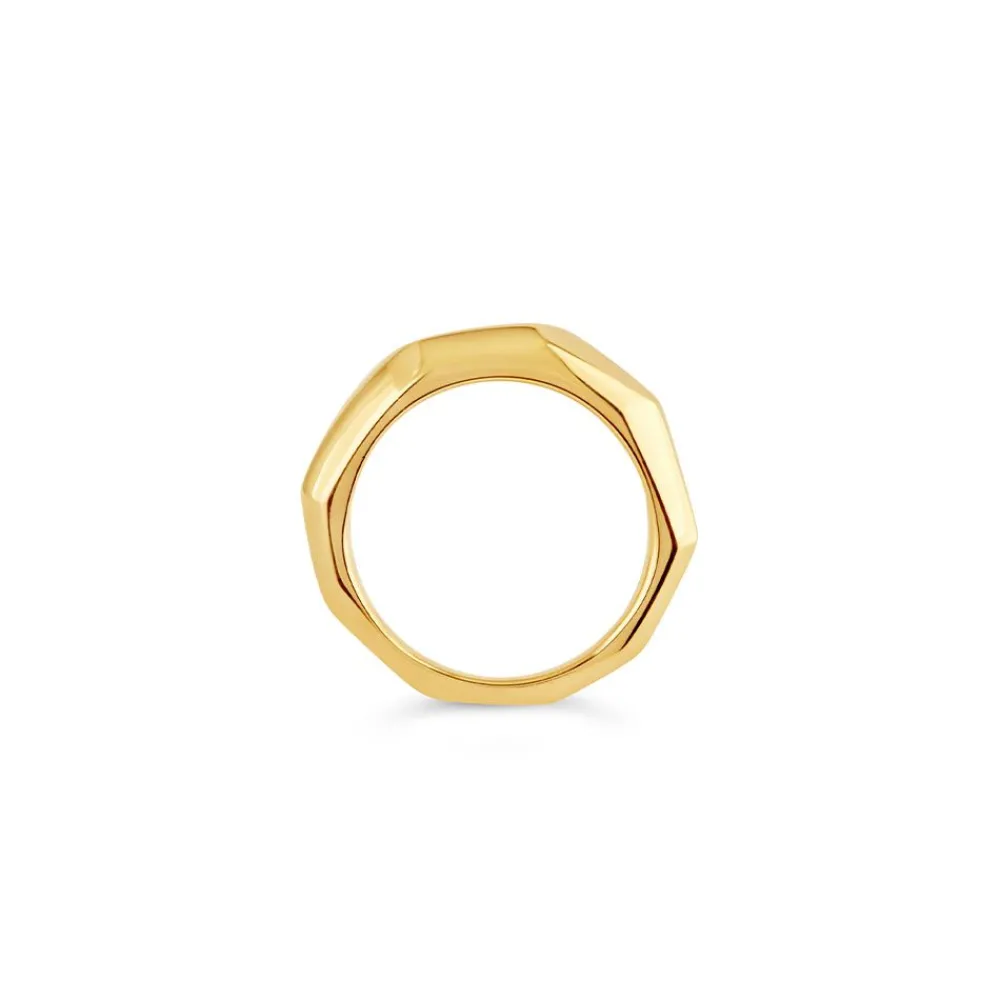 Dinny Hall Thalassa Faceted Wide Tapering Ring