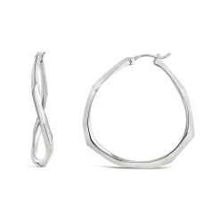 Dinny Hall Thalassa Large Faceted Statement Hoops