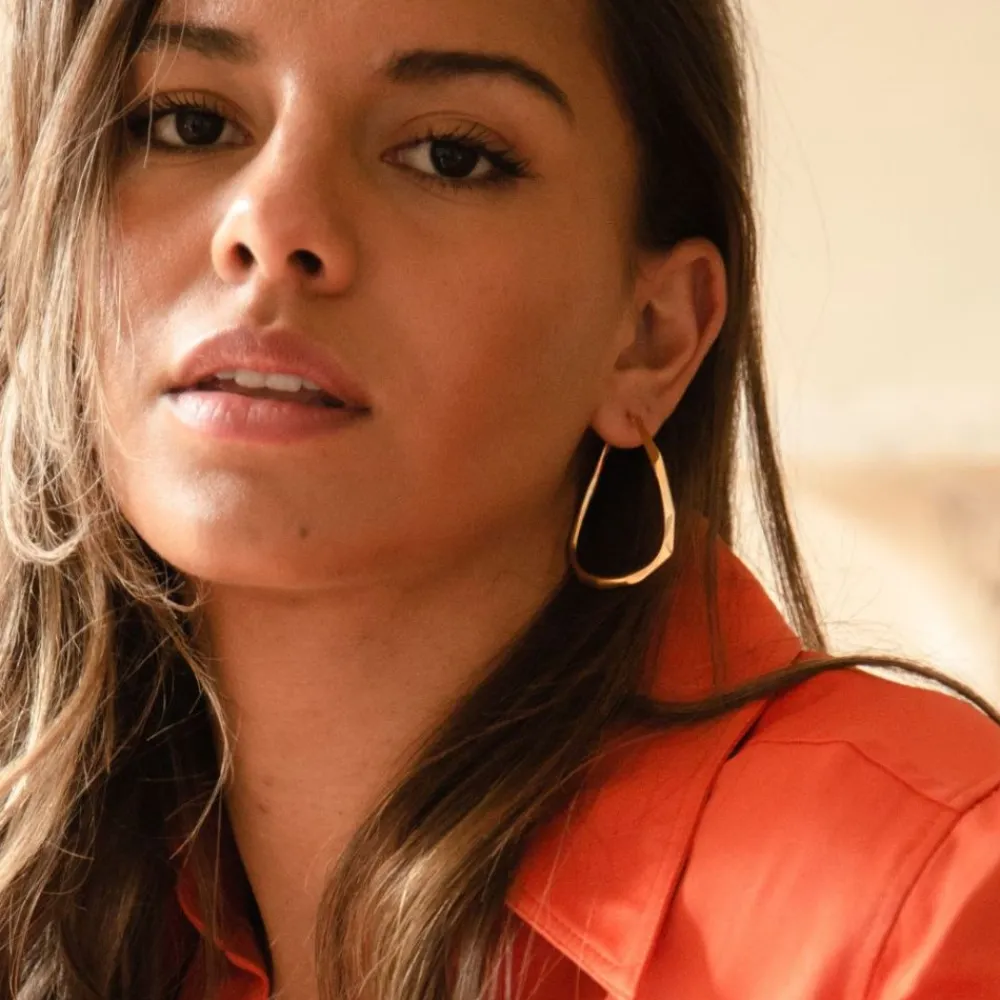 Dinny Hall Thalassa Large Faceted Statement Hoops