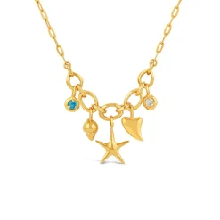 Dinny Hall Thalassa Ocean Treasures Charm Necklace