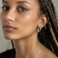 Dinny Hall Thalassa Tapering Faceted Chunky Hoops