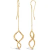 Dinny Hall Twist Small Chain Drop Earrings