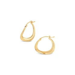 Dinny Hall Wave Solid Gold Hoops