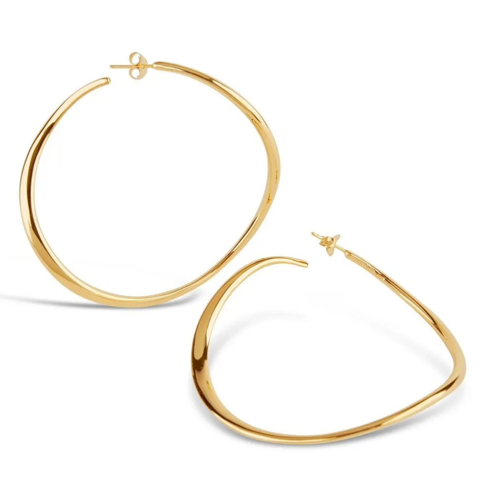 Dinny Hall Wave Xl Hoop Earrings