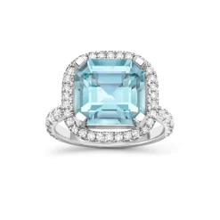 Dinny Hall Zadie 18K Fine Aquamarine & Diamond Ring